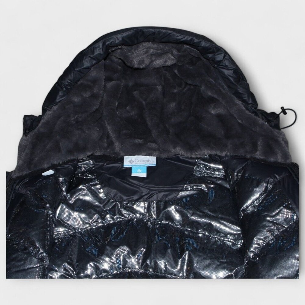 Columbia Autumn Park Down MID  Omni Heat woman black jacket Plus Size - Picture 6 of 12